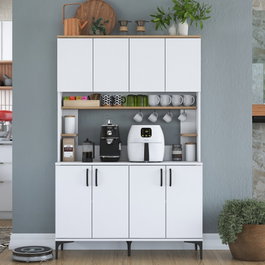 Hanah Home Gabinete Multipropósito JE176 - 3291 Blanco y Nuez